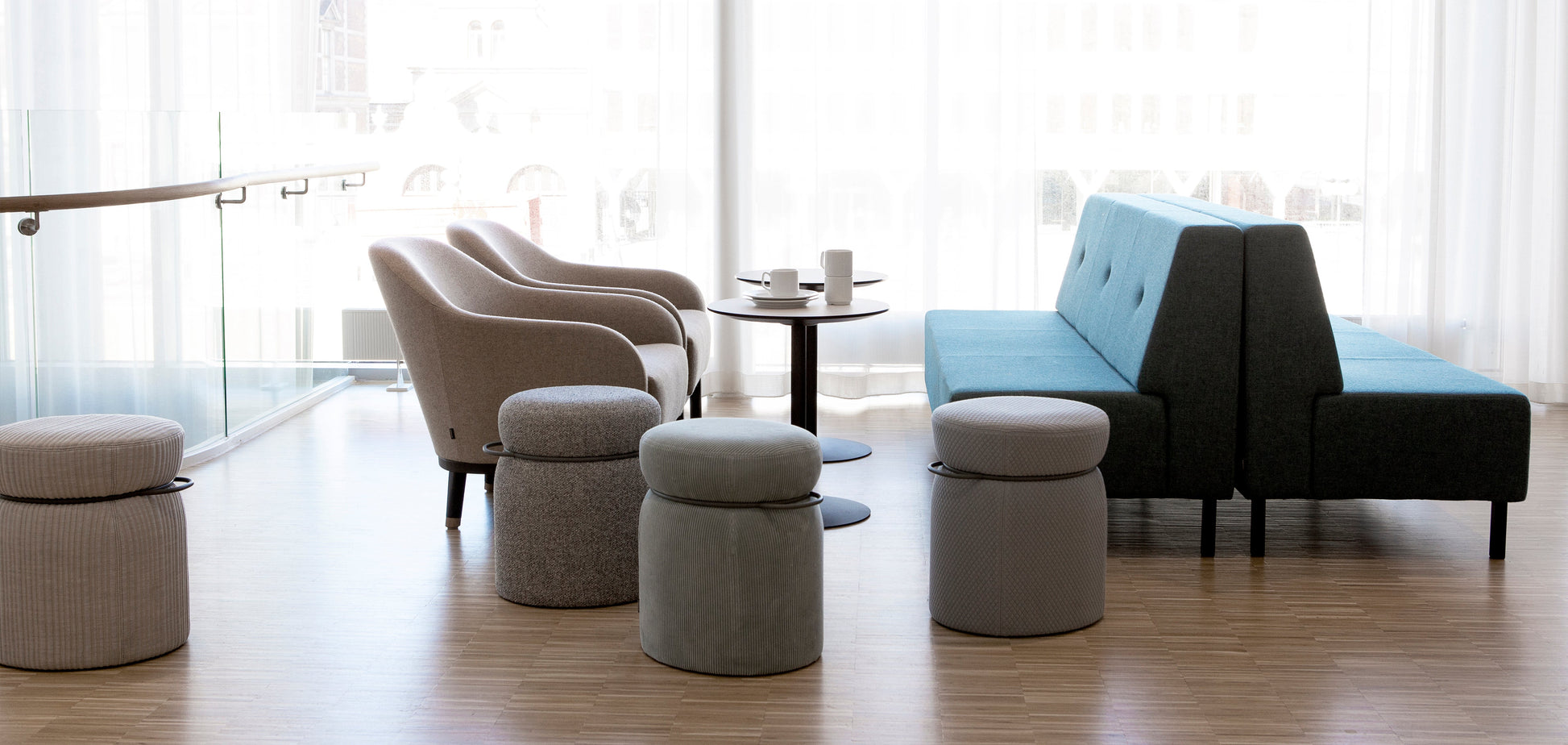 Parker Pouf-Johanson Design-Contract Furniture Store