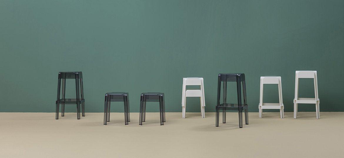 Rubik 583 Low Stool-Pedrali-Contract Furniture Store