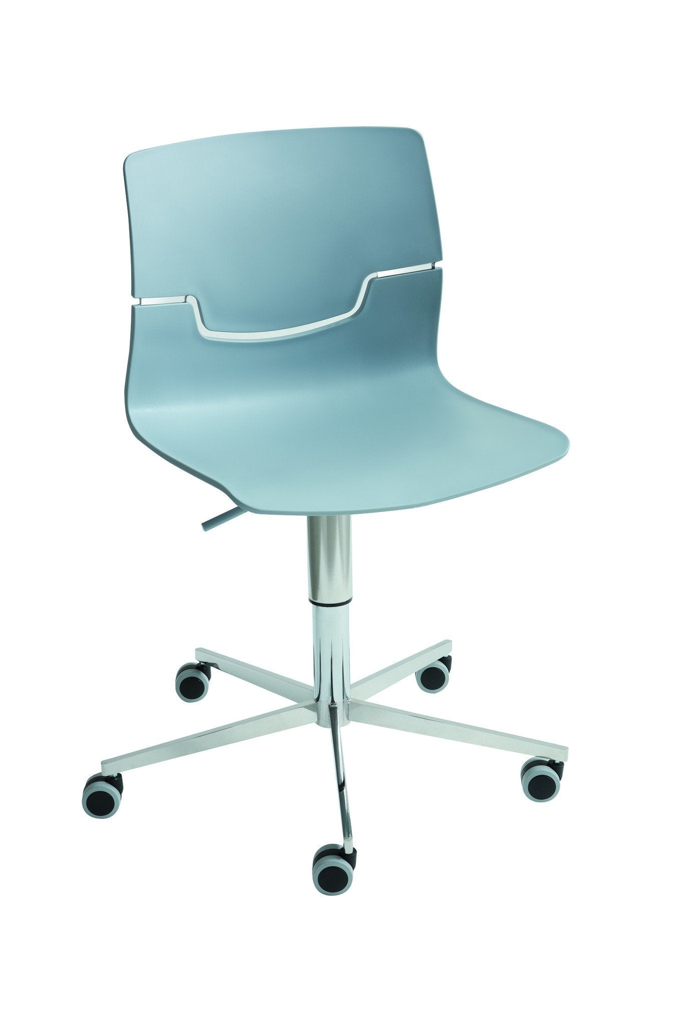 Slot Side Chair c/w Wheels-Gaber-Contract Furniture Store