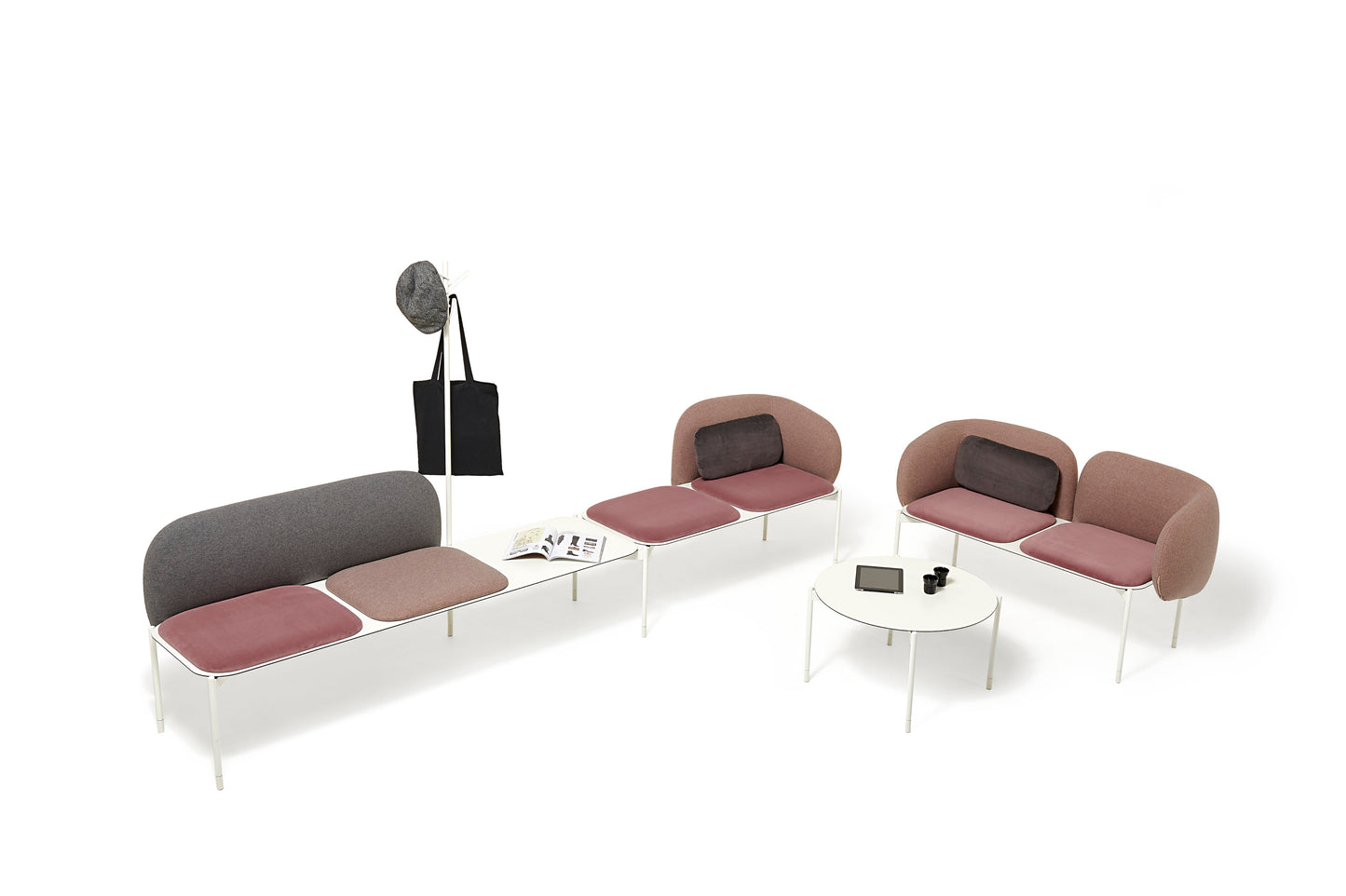 Snake Modular Bench Unit-Diemme-Contract Furniture Store