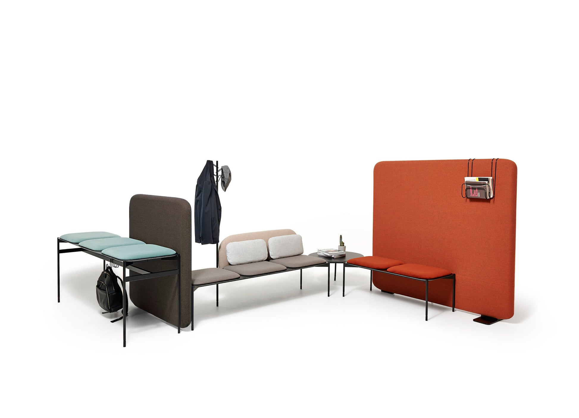 Snake Modular Bench Unit-Diemme-Contract Furniture Store