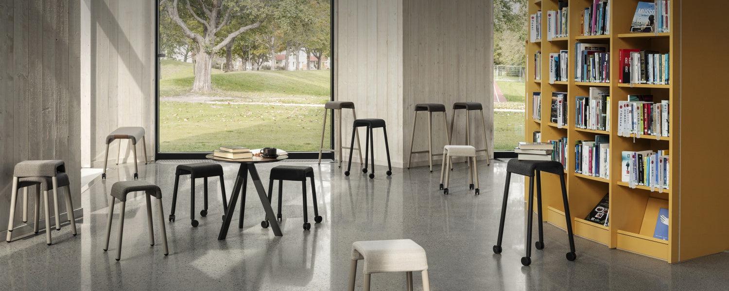 Stroll 46 Low Stool-Johanson Design-Contract Furniture Store