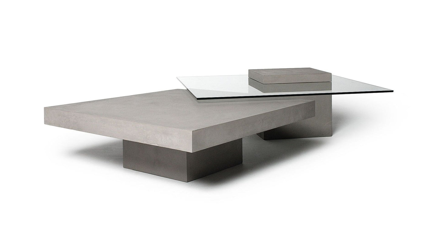 T-Square Concrete Coffee Table-Lyon Beton-Contract Furniture Store