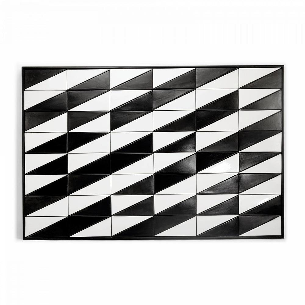 Tejo Black & White Tiles Panel-Mambo-Contract Furniture Store