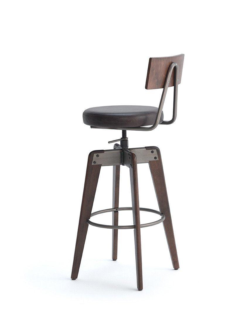 Toby High Stool c/w Swivel Base-Contract Furniture Store