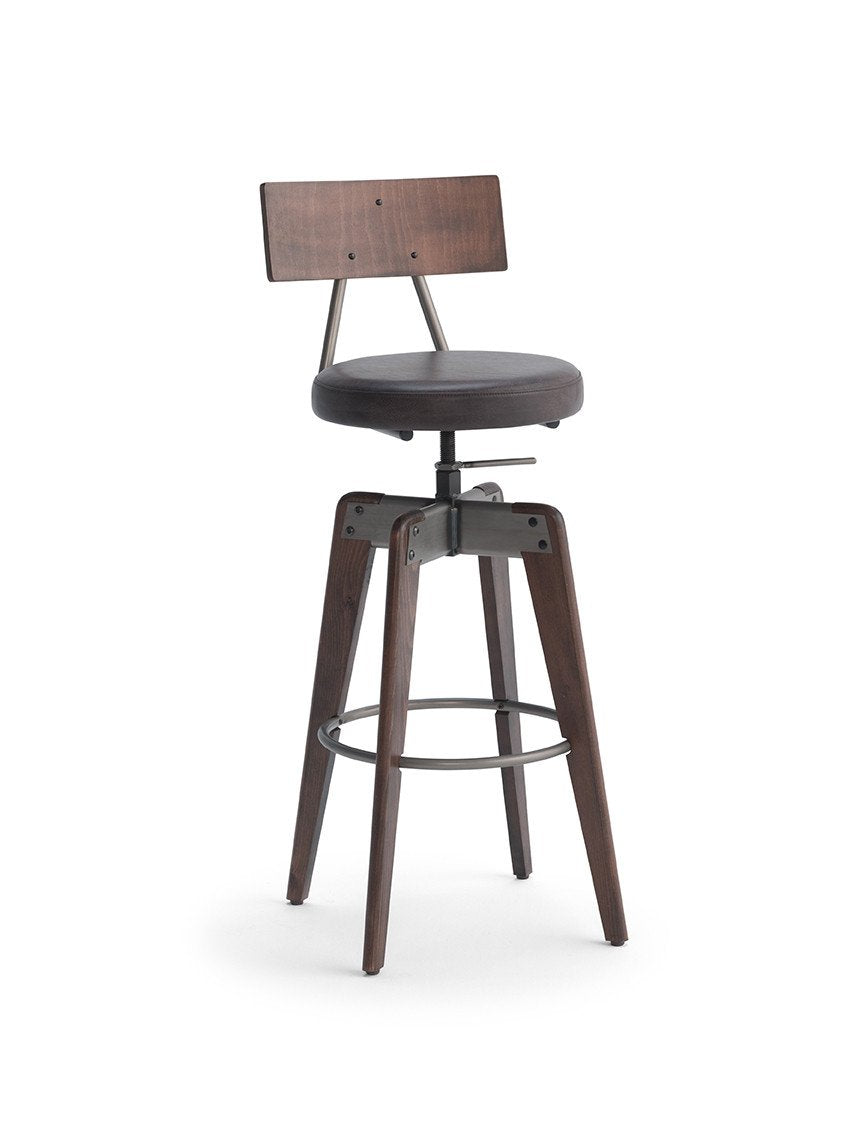 Toby High Stool c/w Swivel Base-Contract Furniture Store