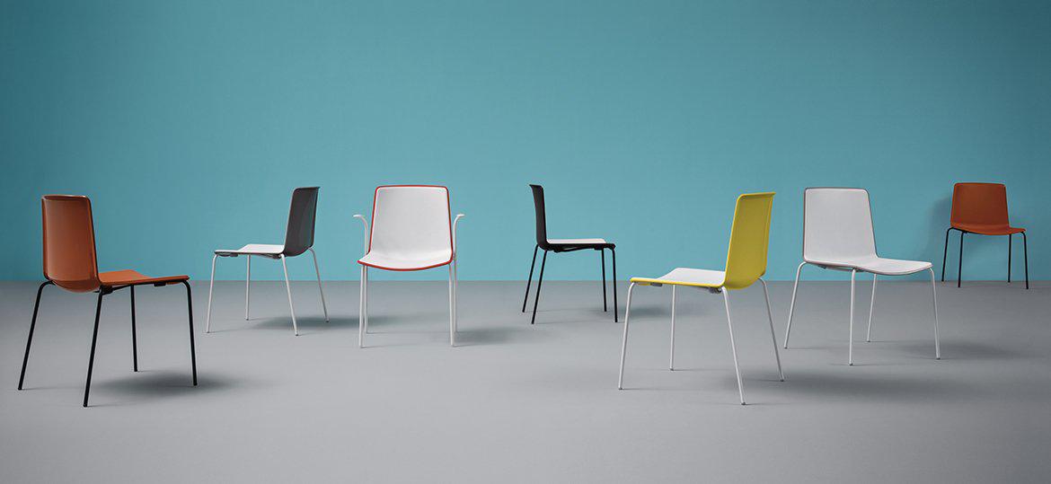 Tweet Two Tone 897 Side Chair-Pedrali-Contract Furniture Store