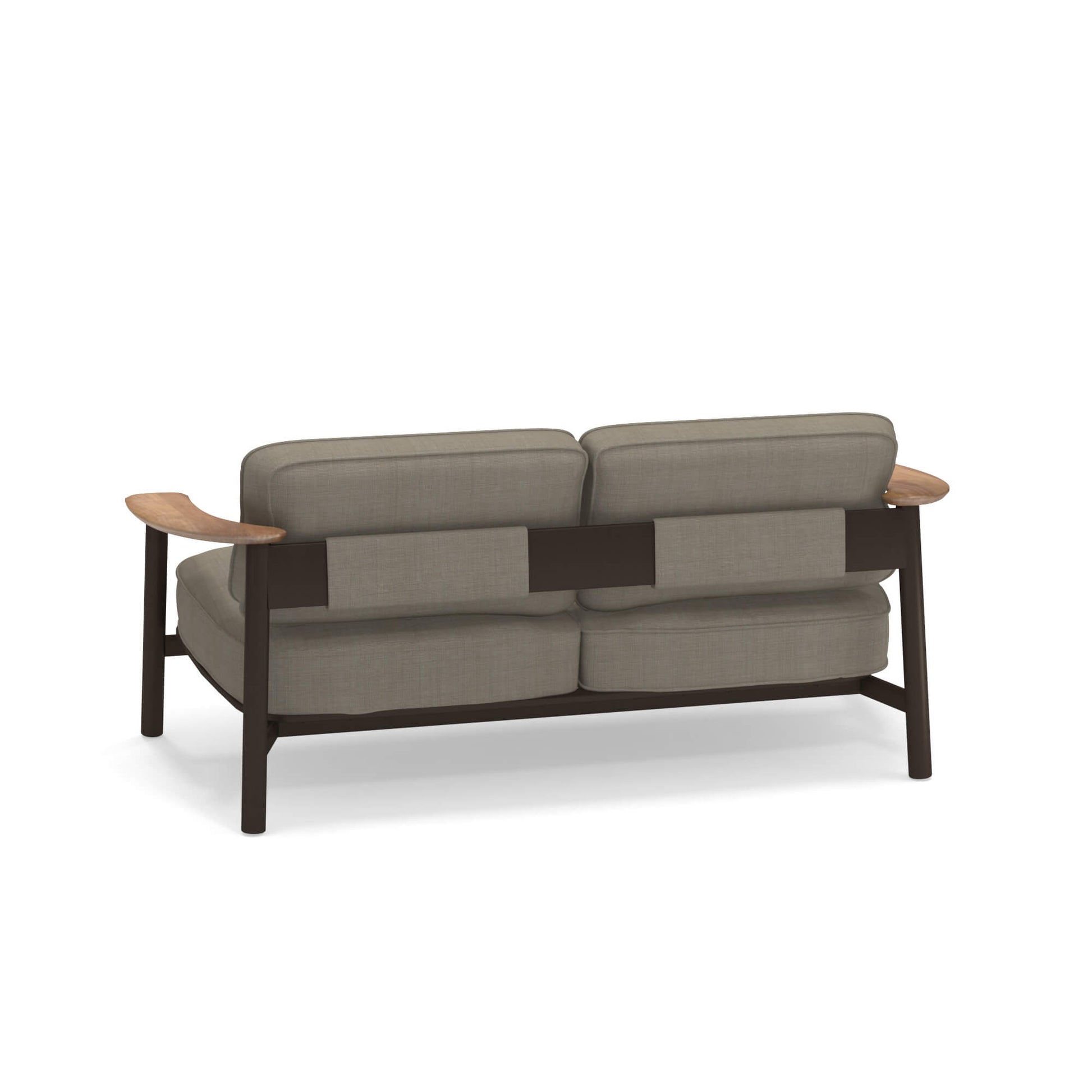 Twins 6045 Alu-Teak 2-Seater Sofa-Contract Furniture Store