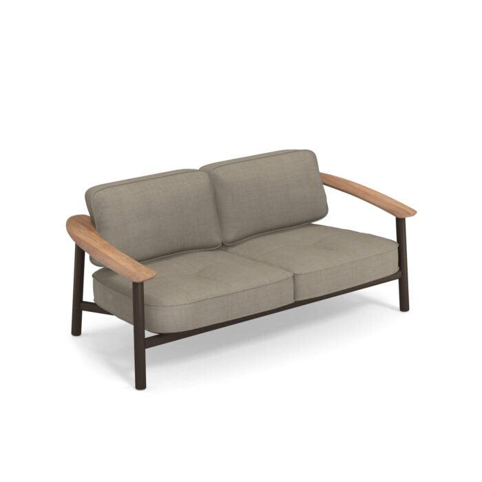 Twins 6045 Alu-Teak 2-Seater Sofa-Contract Furniture Store