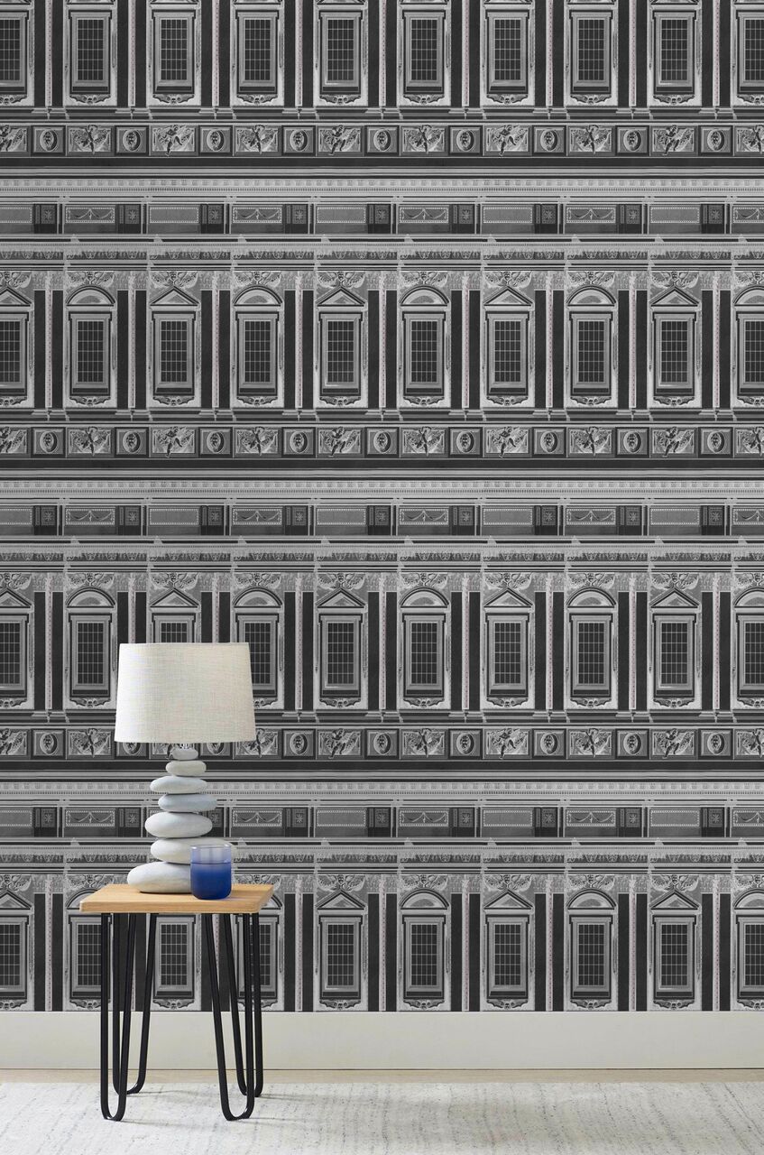 Vaticano Anthracite Wallpaper-Mind The Gap-Contract Furniture Store