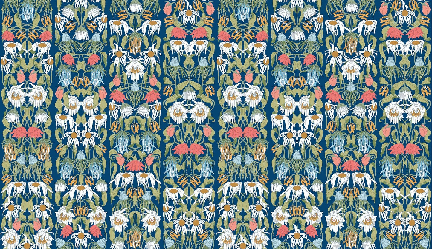 Withered Flowers Colour Wallpaper-NLXL-Contract Furniture Store