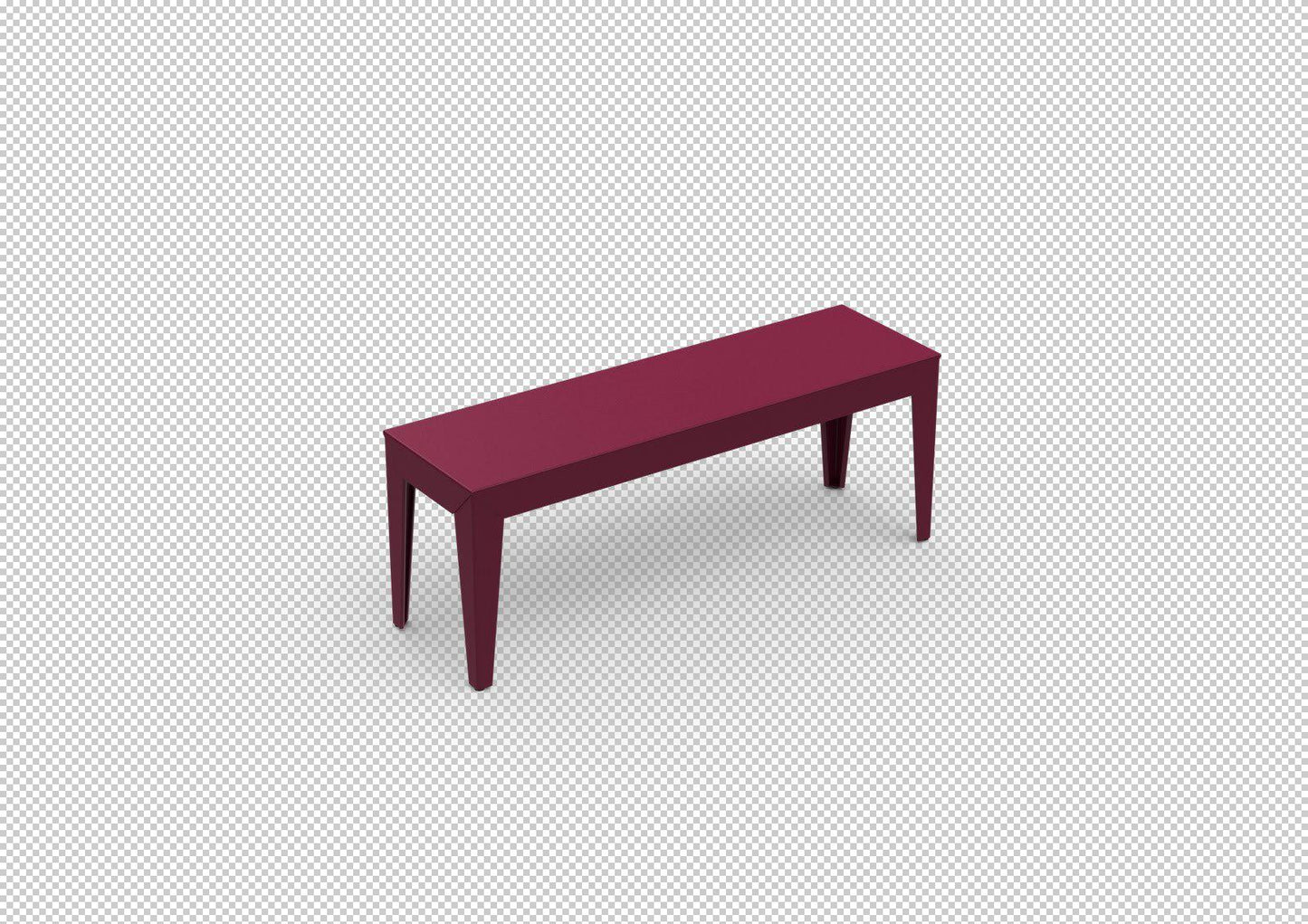 Zef Bench-Matière Grise-Contract Furniture Store