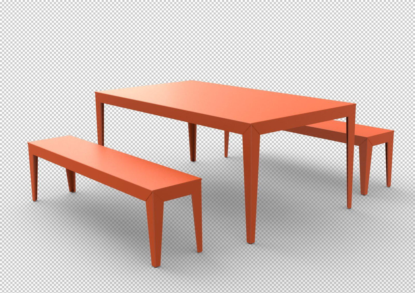 Zef Bench-Matière Grise-Contract Furniture Store